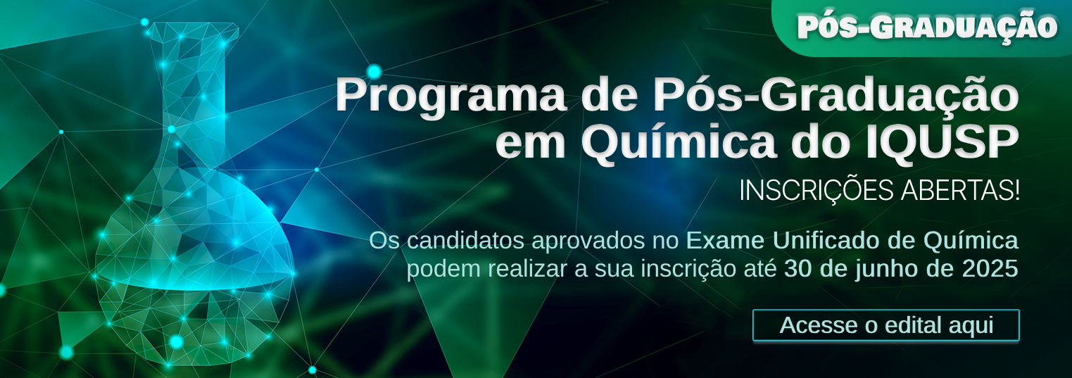 Inscrições abertas – Programa de Pós-Graduação em Química 2025/2